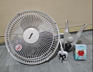 2手 second hand。伊瑪牌風扇 Imarflex。IFC-23A。9吋夾扇。 9" Clip fan。Osaka Japan。功能正常。新淨少用。不議價。不交換