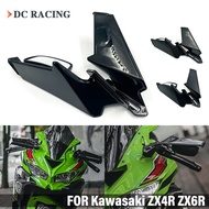 สำหรับ Kawasaki ZX25R สปอยเลอร์ ZX-4R ZX-25R กระจกแบบติดตั้งปีกมองหลังรถจักรยานยนต์ ZX4R ZX-4RR พร้อ