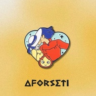 ENAMEL PIN NGYROMANTIC GHIBLI" BROOCH PIN / BROOCH / COUPLE PIN / AESTHETIC PIN / CUTE PIN / BUTTON 