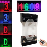SHANHAI Solar Powered House Number Sign, 3D Acrylic Digit or Letters RGB Color Address Light, Illumi