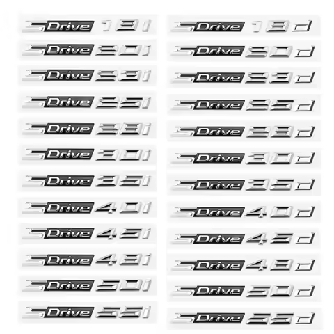 3D SDrive 20i 25i 30i 28i 35i 20d 30d 35d 40d 25d 18d Car Back Trunk Emblem Badge Sticker For BMW X1