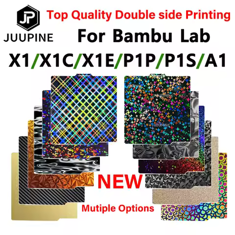 3D Printer Build Plate for Bambu Lab X1 X1C X1E P1P P1S A1 3D Printer Accessories PET Carbon fiber D