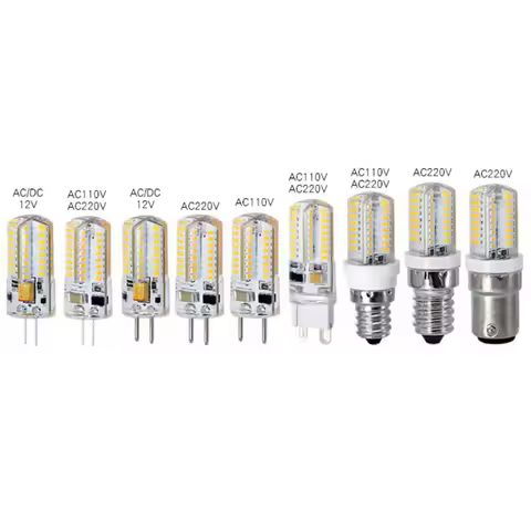 10PCS GY6.35 G4 LED Lamps 6W 8W 10W 12W 12V 110V 220V LED Corn Light Bulb Droplight Chandelier 3014S