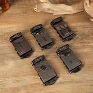 Men Toothless Belt Buckle Head Accessories Pressure Plate Buckle Glossy Pants Belt Buckle Head Belt 