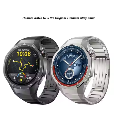 Titanium Alloy Watch Straps For Huawei Watch GT 5 Pro Bracelets No Gap Metal Bracelet For Huawei Wat