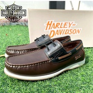 Exclusively Men’s Smart HarIey-Davidson Classic Timeless Outfit Gentle Loafers Shoes Kasut Lofer Lel
