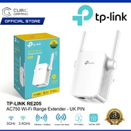 TP-LINK RE205 AC750 DUAL BAND WIFI RANGE EXTENDER WITH BUILT-IN ACCESS POINT MODE, EASY MANAGEMENT &