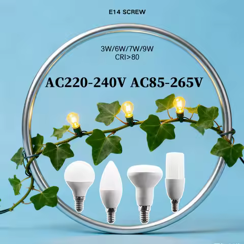 10pcs Energy Saving LED E14 Bulb Lamps G45 C37 T37 R50 Daylight Lighting AC 220V 240V SMD2835 No Fli