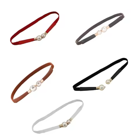 Y166 Skinny Waist Belt Overwhelming Buckle for Suit Dress Prom Accessories for Women