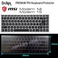 MSI Modern 15 Keyboard Protector - DrSkin PREMIUM TPU Clear