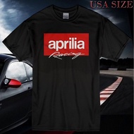 Aprilia Racing Motorcycle Men'S Black T-Shirt