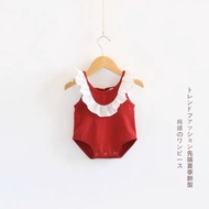 Baby Clothes Jumpsuit Pure Cotton Thin Style Baby Triangle Romper 0-6-12 Months Newborn Baby Clothes