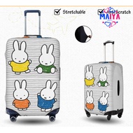 Miffy luggage cover Spandex fabric, flexible, stretchable luggage cover 18 20 22 24 26 28 30 32 inch