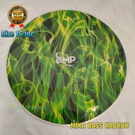 Mika Bass Hadroh 16 inch/40cm DMP Duta music percussion hijau api/green fire