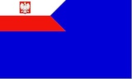 magFlags XL Flag Naval Auxiliary Ensign of Poland | landscape flag | 2.16m² | 23sqft | 120x180cm | 4