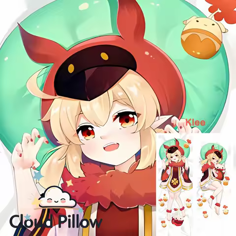 Dakimakura anime Genshin Impact Klee Double-sided Print Life-size body pillows onahole pillowcase an