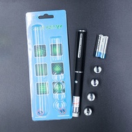 Blue Card Pointer Pen Multi-Head Green Light Laser Pointer Pen Outdoor Exploration Driving School Sa