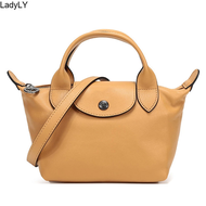 LadyLY Original New longchamp bag Women's bag Mini bag Shoulder Bags &amp; Totes Leather bag Fashion bag Comes with shoulder strap Long Champ bag women bag 107