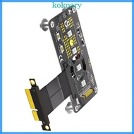KOK 10CM M 2 NGFF NVME Key M SSDs to PCIE 4X Extension Cable M 2 SSDs for Desktop