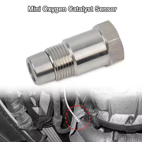 46.5*16.0*16.9MM Car Mini Oxygen Catalyst Sensor For Automobile Silver Stainless Steel Durable Brand