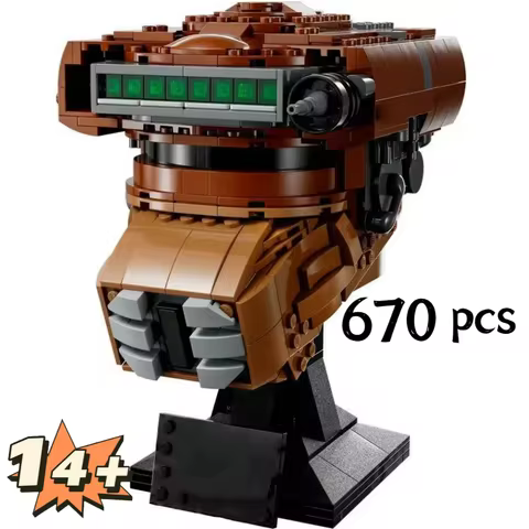 Hot New Releases 75351 703 Boushh helmet bust Star plan model building blocks DIY assembly brick Kid