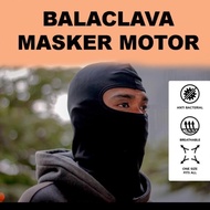 Masker Full Face Motor Helm Balaclava Ninja Polos Mask Hitam skull