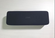 jins黑色絨布眼鏡盒（附眼鏡布）