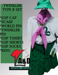 TWINKLER TYPE B SET COMPLETE UNIFORM GIRLSCOUT