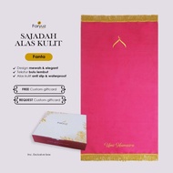 Faryuz - Pink Fanta Prayer Rug Premium Velboa Thin Prayer Rug Leather BaseWanita Wedding Gift