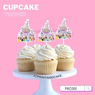 Princess cupcake topper / character cake topper / character cupcake topper / birthday cake topper / 