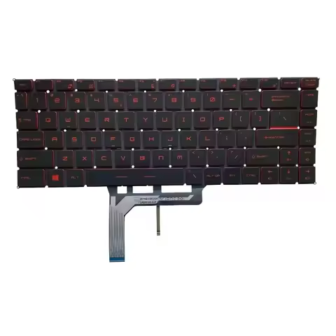 AS.New US Keyboard for MSI GS65 GF63 GF63 8RC GF63 8RD GF63 Thin 9SC Red Backlit
