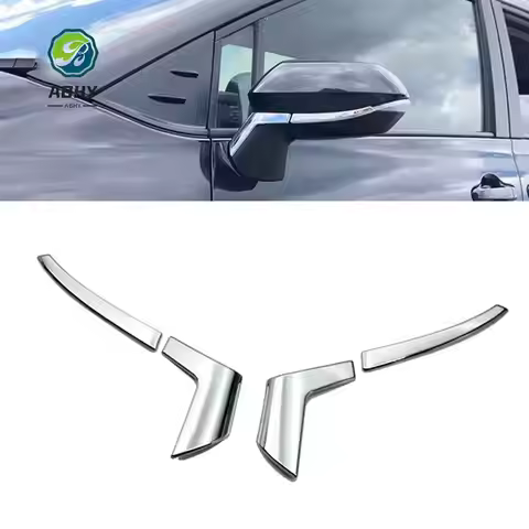 ABHY-Car Rearview Side Mirror Trims Cover Strips Molding Decor For Toyota Sienta 170 Series Exterior
