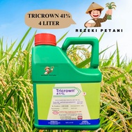 [ORIGINAL] 4L Tricrown ACM Glyphosate 41% Herbicide Sama Macam Ecomax RACUN RUMPUT/ Glyphosate 41/ T