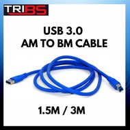 TINYTECH / EWIN USB 3.0 AM TO BM CABLE 1.5M/3M