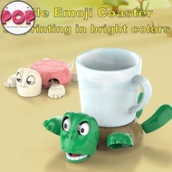 POP Turtle Coaster, Funny Open Eyed Turtle Sea Turtle Coaster, Heat Insulation Cup Holder