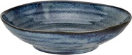 Ichiku Mino Ware 127-0810 Kiln Navy Blue Curry Dish, Pasta Plate, Deep Plate, Diameter Approx. 8.3 x