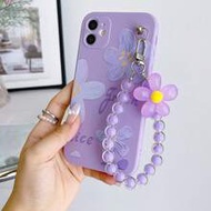Flower Elements TPU Fashion Phone Cases TPU Flower Lanyard Style Fashion 1pc Purple TPU Floral Print
