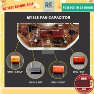 PANASONIC KDK CEILING FAN CAPACITOR FOR MY14S FAN PCB BOARD 0.1UF 2.9UF 0.68UF 5UF / 104J 295J 684K 505J FAN CONDENSER CAP