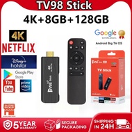 TV stick TV98 set-top box RK3228 4K HD Bluetooth dual 5g WIFi Android 12 TV box 8g+128G