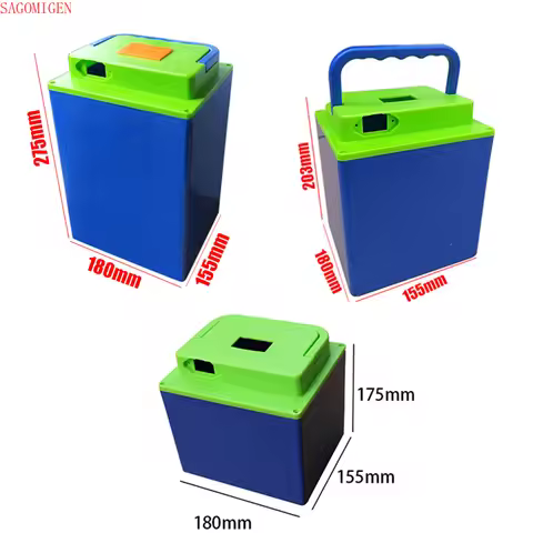 48/60/72V Electric Bicycle Scooter Battery Case Plastic Waterproof Lithium Battery Case 18650/21700/