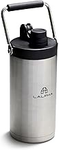 LALPHA 3.96 lbs Vacuum Insulated Ice Jug Stainless Steel, Large Capacity, Adjustable Cap, Wide Mouth