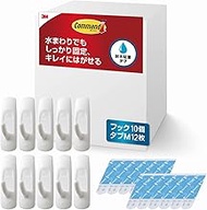 Command CMM-WR-E Water-Resistant Removable Adhesive Hooks, Size M, Load Capacity up to 2.2 lbs (1 kg