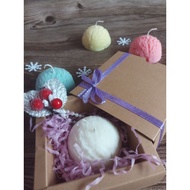 Scented ice-cream candle with the box,scented candle, birthday gift, Christmas gift, Door gift