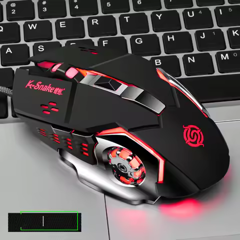 YTOM Hot Selling Viper Competition Q5 USB Wired 4 Grades DPI 1200/1600/2400/3200 6 Buttons Online Ga