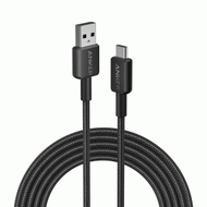 Anker - 322 USB-A - USB-C 尼龍編織充電線 (10ft | 3m) - 黑色