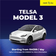 Rental Tesla Model 3- Rentaka [Starting from RM399/day]