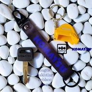 GANTUNGAN Master Key Komatsu - Key Komatsu + Snaphook Keychain Set Miniature Bucket Excavator Komats