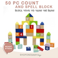 INSTANT LEO & Friends 101pc Count & Spell Blocks Educational Wooden Toys Learn ABC 123 Learn Numbers