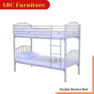 Double Decker Frame / Katil Double Decker / Katil 2 tingkat / Katil Besi Double Decker Metal / Katil Bujang Besi / Metal Bed Frame