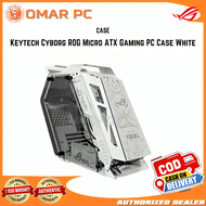 KEYTECH CYBORG  ROG ROBOT GAMING PC CASE WHITE WITH 6 FAN